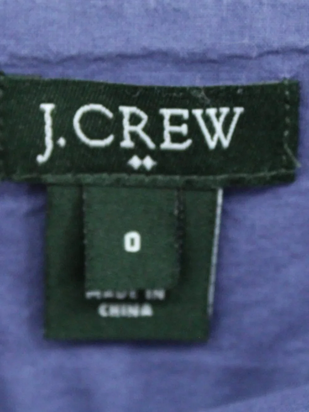 Vintage Y2K J CREW Purple A-Line Mini Skirt‎ Size 0 Short Summer Cotton Preppy